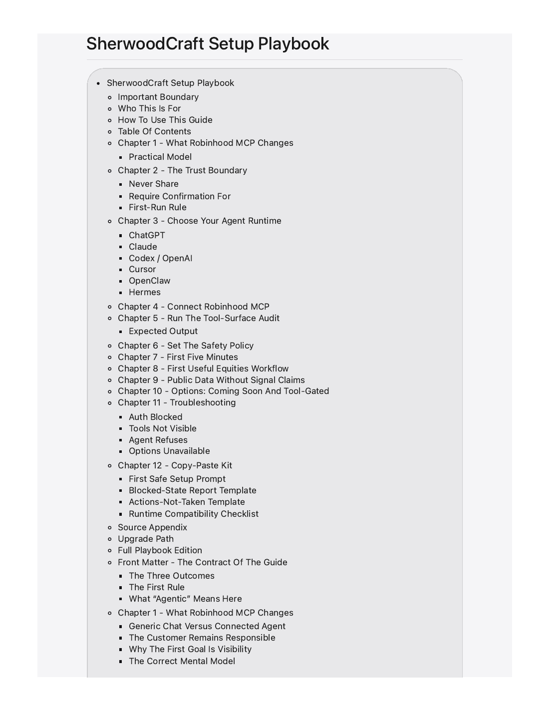 Setup guide PDF cover preview